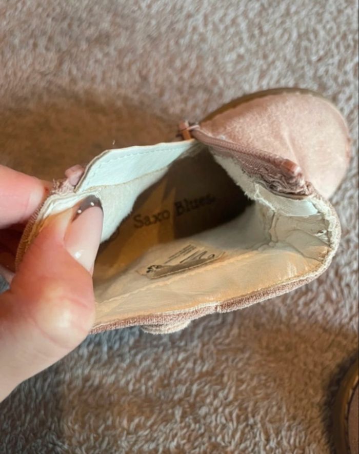 bottines fille, pointure 21 - nœuds côté - Saxo Blues - photo numéro 2