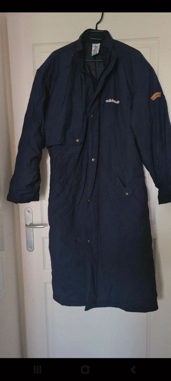 Manteau long Adidas vintage collector à ceinture