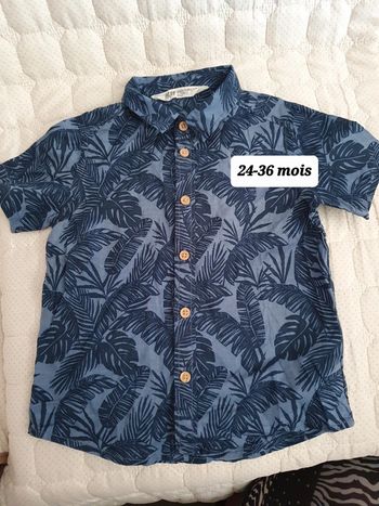 Chemisette palmiers 24-36 mois