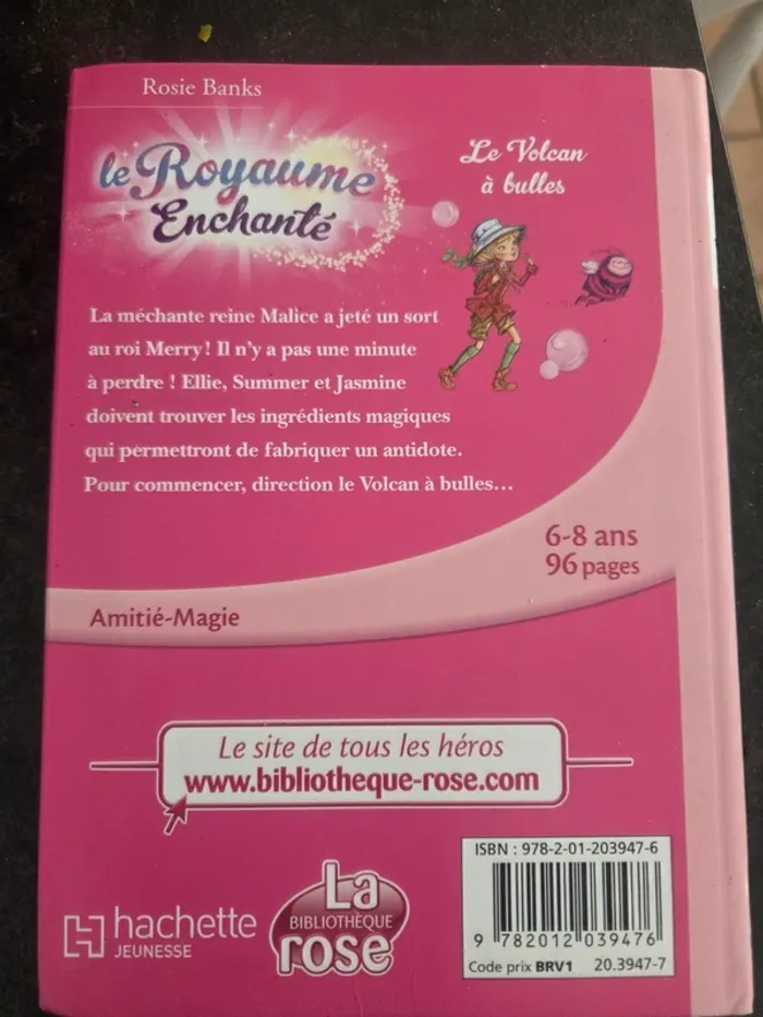 Livre le royaume enchanté bibliothèque rose le volcan à bulles - photo numéro 2