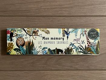 Mon mémory Les animaux sauvages Editions Cartes d’Art 32 pièces 3+