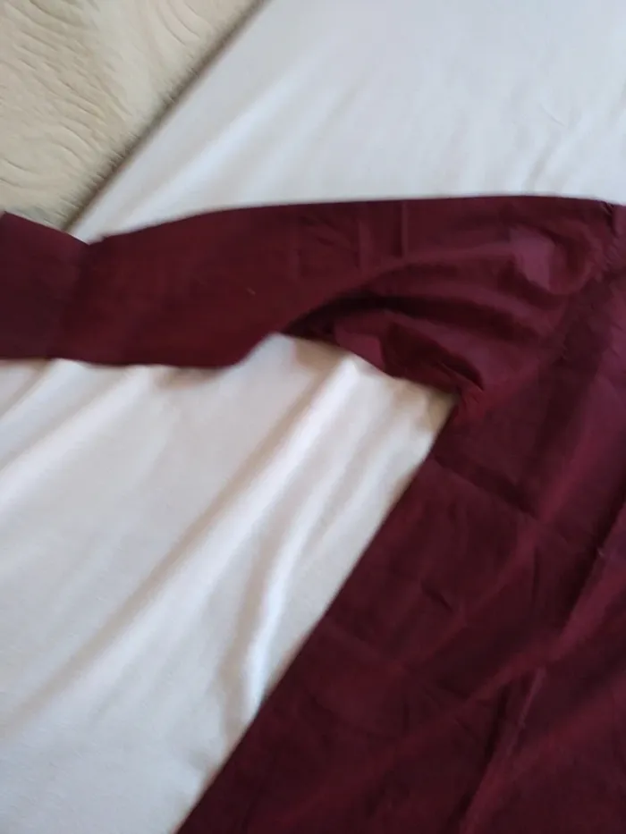 Chemise Homme Manches Longues Bordeaux - photo numéro 2