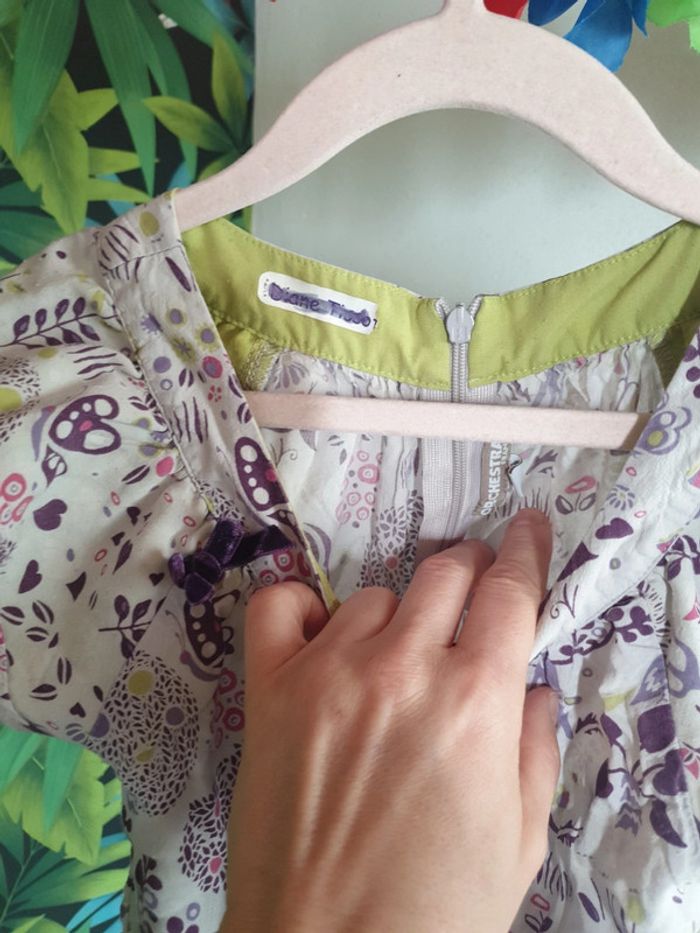 Robe printanière volants anis - photo numéro 3