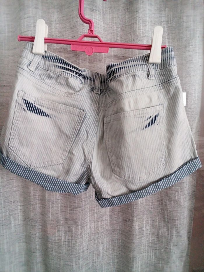 Short bleu et blanc vero Moda - photo numéro 3