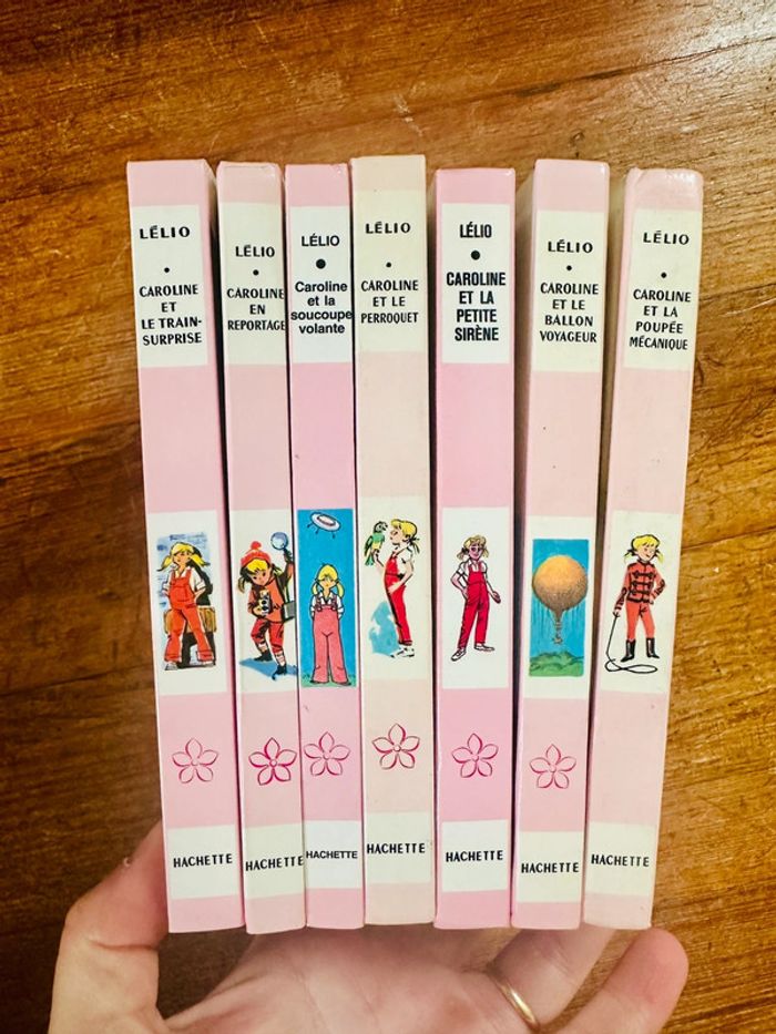 Lot de 7 livres albums La Bibliothèque Rose Caroline anciens Lélio Pierre Probst - photo numéro 5
