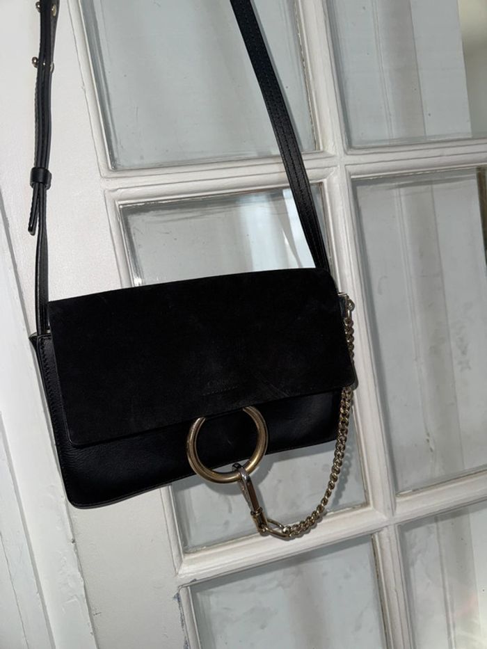 sac chloe modèle Faye Cuir et daim Avec le dustbag - photo numéro 12