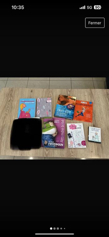 Énorme lot de 7 livres femme enceinte , grossesse , enfants , bien-être en bon état