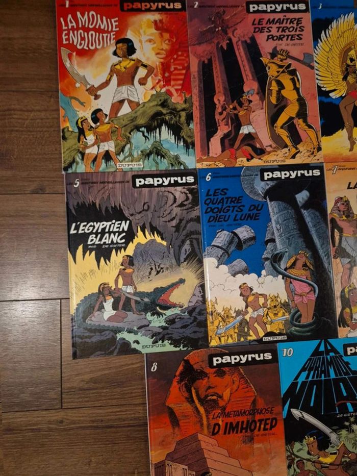 Lot de 9  bandes  dessinées Papyrus EO - photo numéro 2