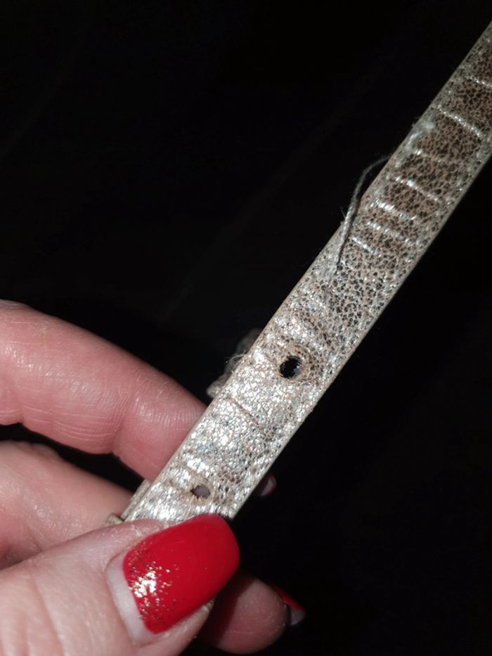 Ceinture argentée 79 cm - photo numéro 3