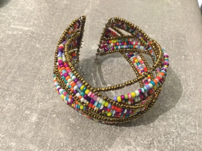 Bracelet perles multicolore - photo numéro 2