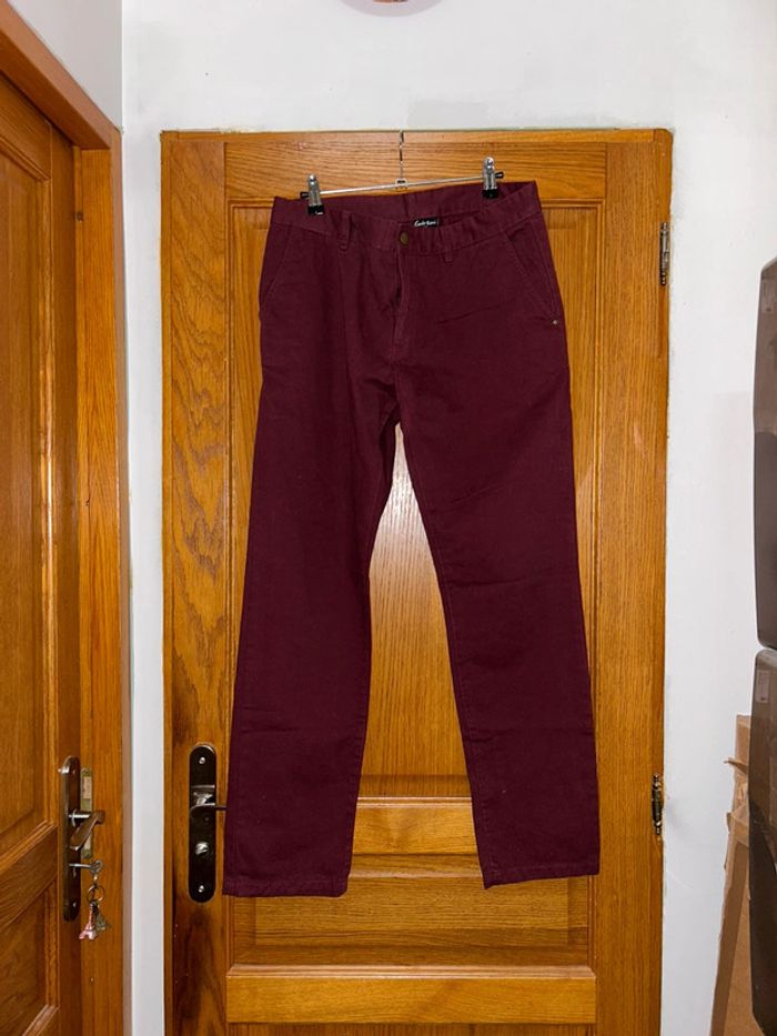 Pantalon bordeaux