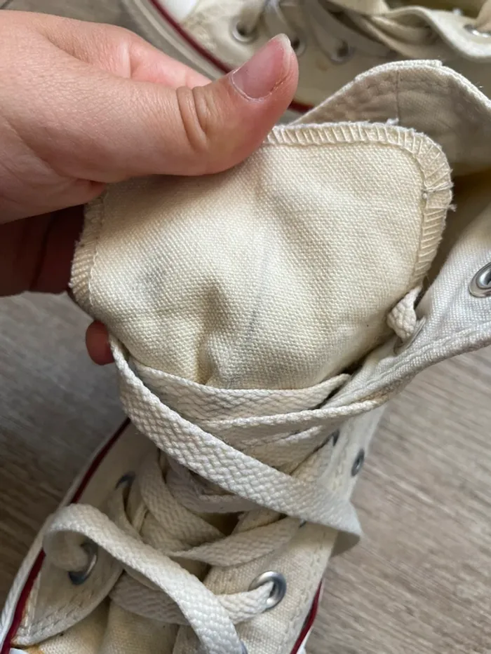 Basket haute Converse Beige - pointure 36 - photo numéro 10