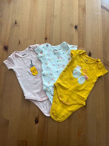Lot de 3 bodys manches courtes - Gemo - 6 mois