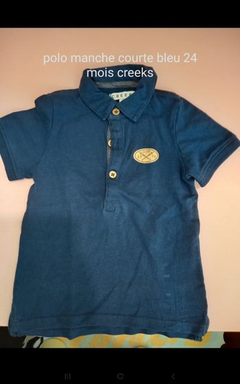 Polo manche courte bleu marine