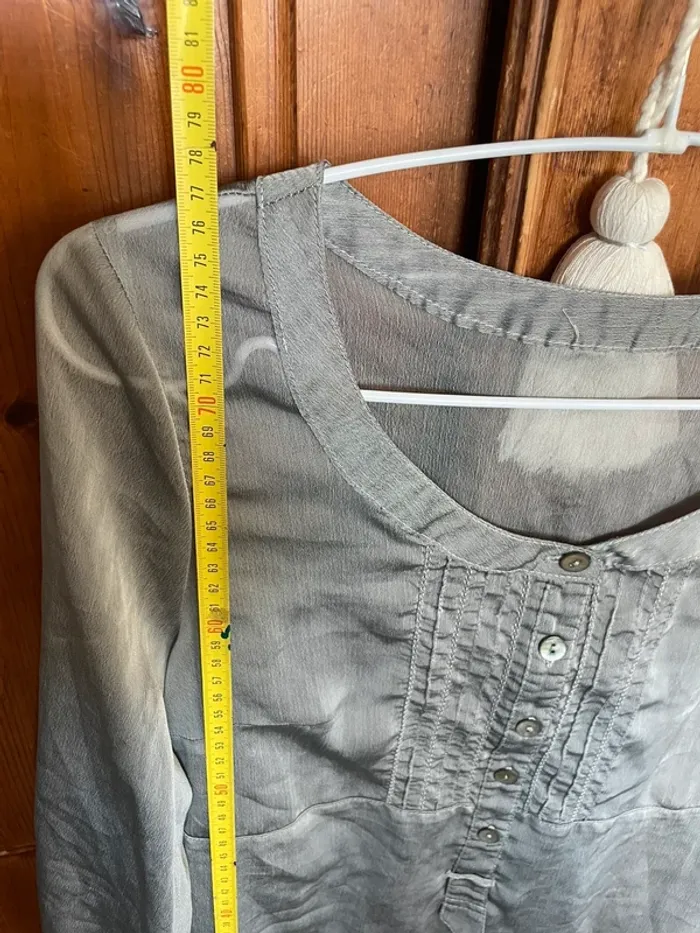 Chemise tunique longue grise neuve - photo numéro 3