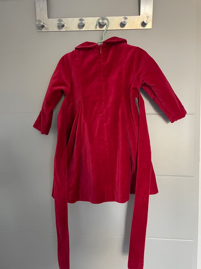 Robe de fête velours rouge, Jacadi 18 mois - photo numéro 3