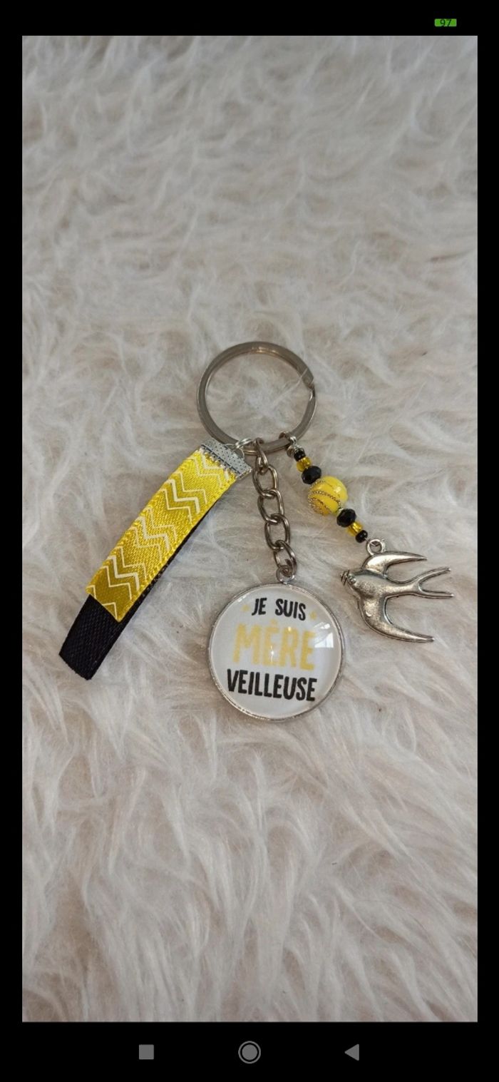 Porte clé maman " Mère veilleuse "