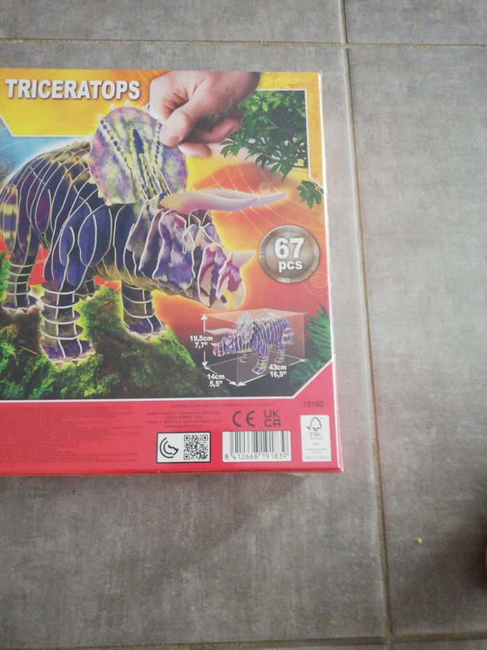 Puzzle 3D Triceratops - photo numéro 3