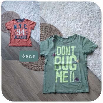 🌸Lot de 2 Tee-shirts 6ans a 1.5€🌸