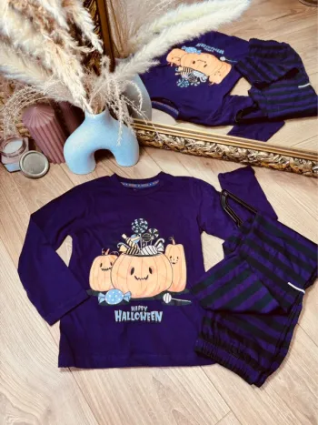 Taille 4 ans pyjama fille Halloween violet 🦇