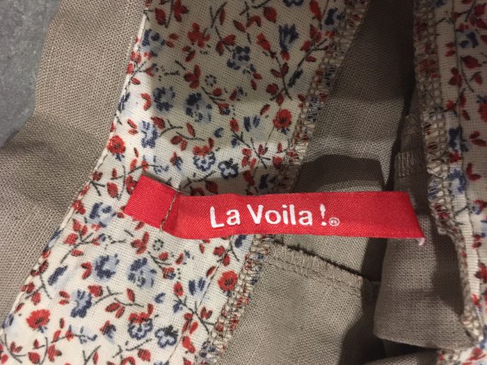 Pantacourt beige Marque La Voilà taille 46 - photo numéro 4