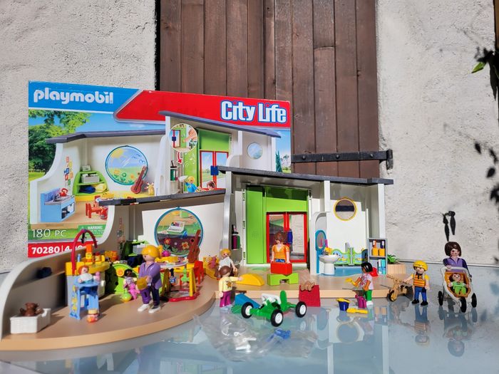 Playmobil crèche arc-en-ciel 70280 + 2 lots supplémentaires Complets - photo numéro 2