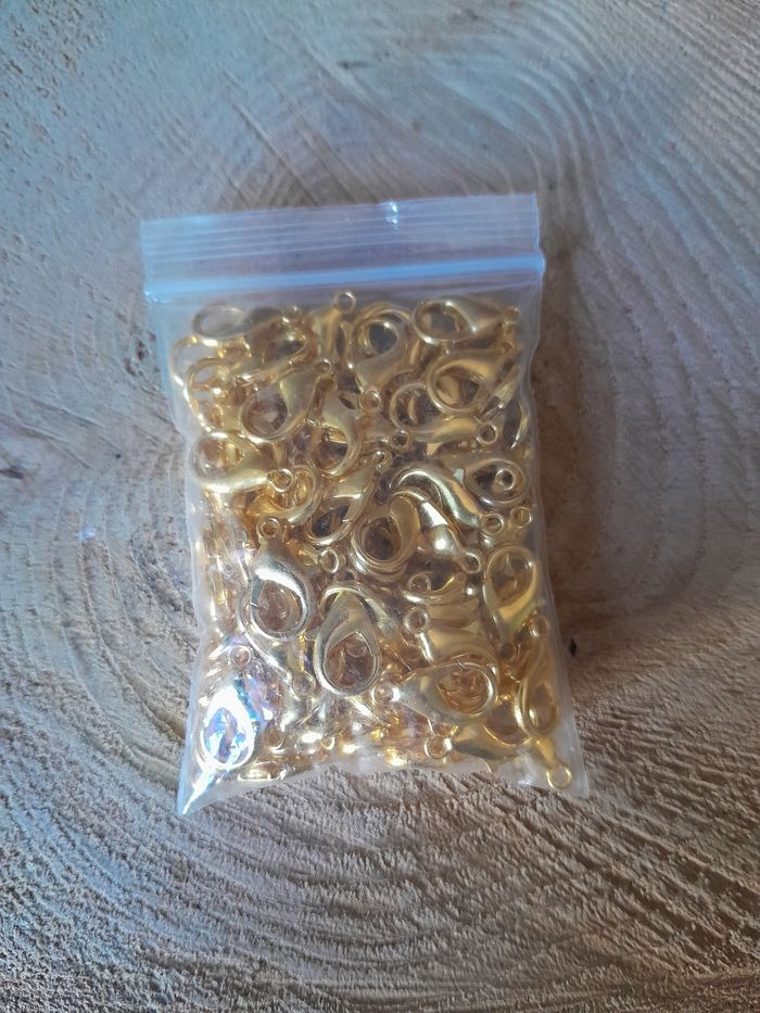 Lot de 100 fermoirs doré 12mm - photo numéro 4
