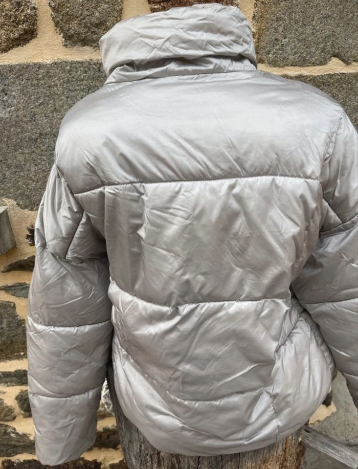 Doudoune grise argenté - Bershka Premium - photo numéro 8
