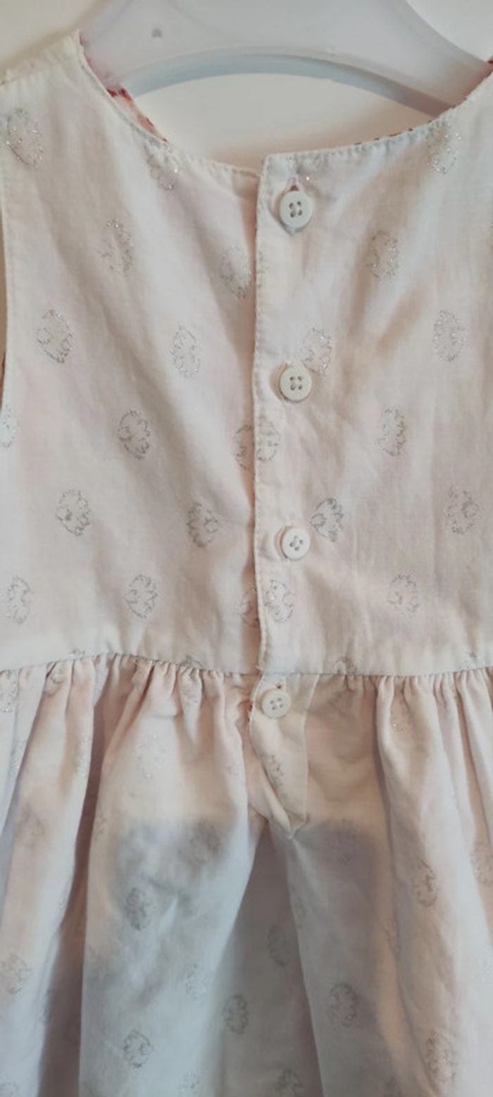 Robe été réversible blanche et orange bébé Fille Gémo 6mois 68cm - photo numéro 3