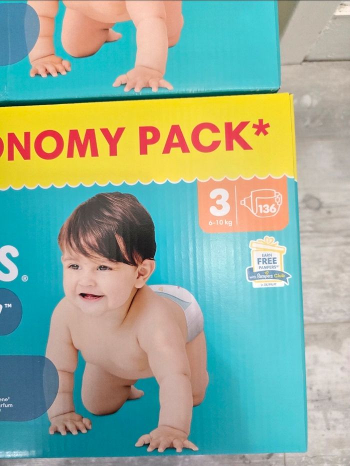🍼 Pampers Baby-Dry T3 Lot de 2 × 136 couches (6–10 kg) - photo numéro 2