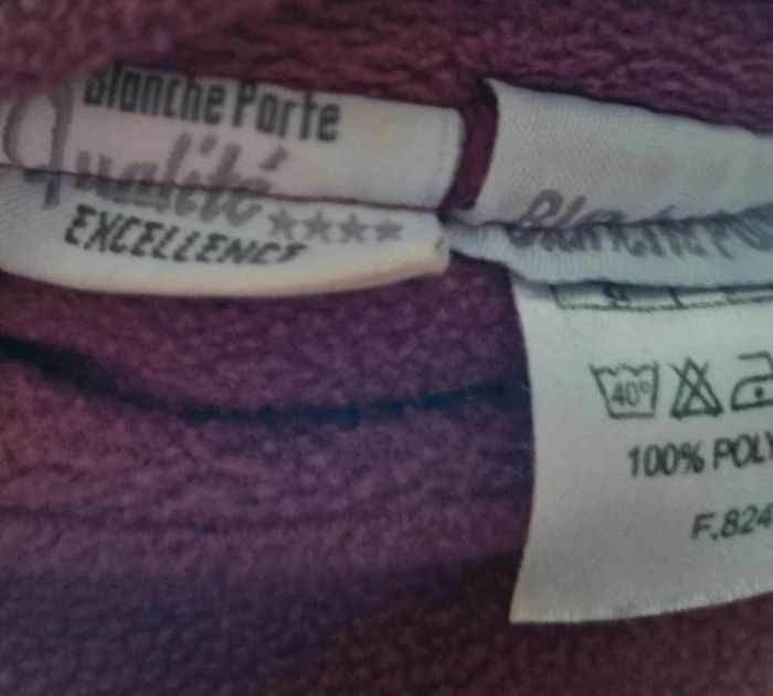 Veste polaire zippée réversible taille 54 - photo numéro 9