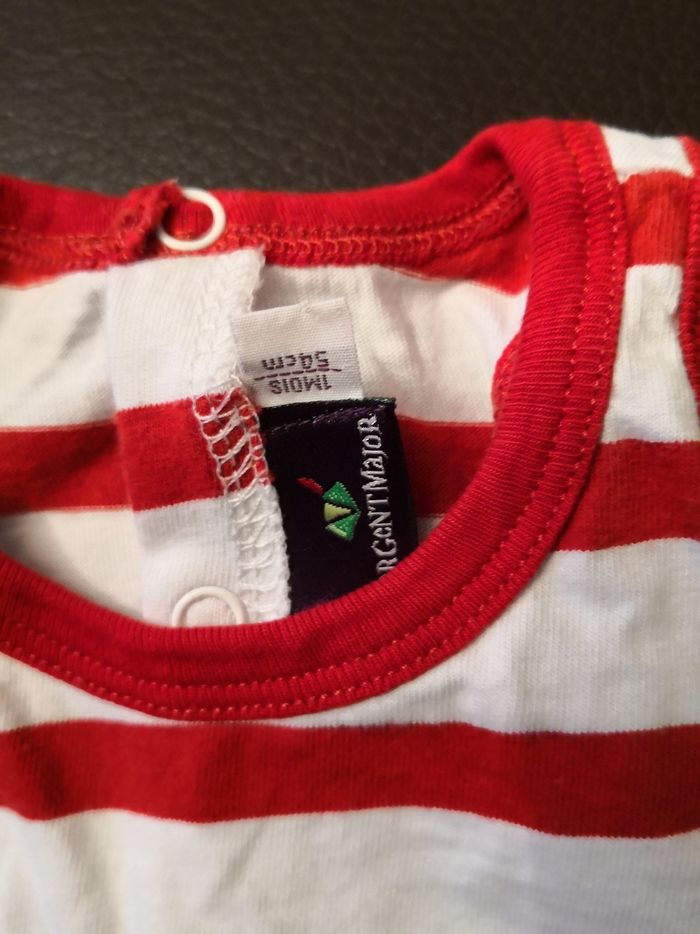 Body combi short 1 mois Sergent Major - photo numéro 2