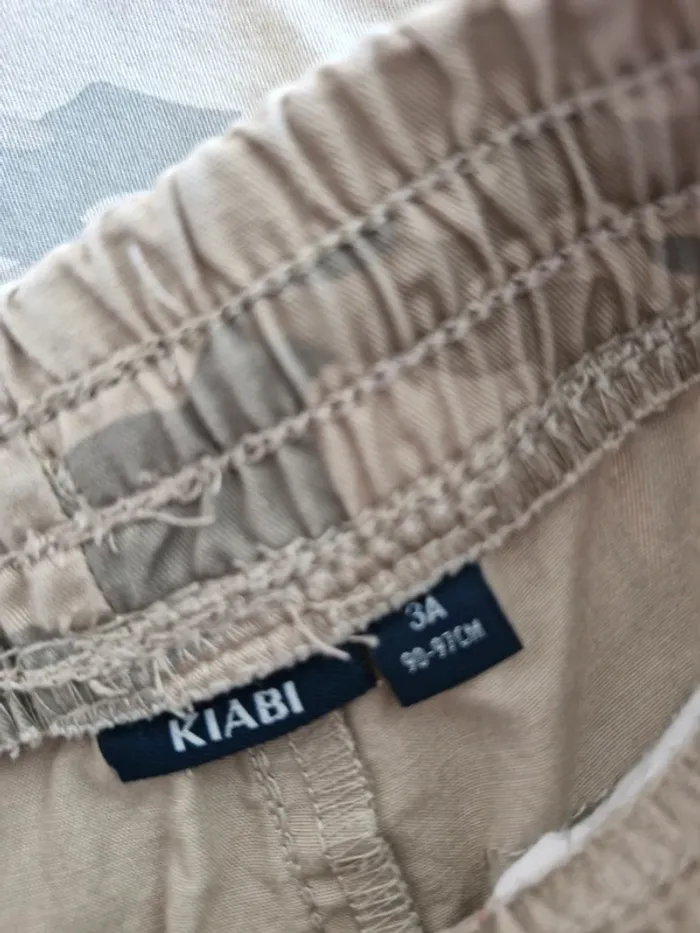Pantalon mixte 3 ans Kiabi camouflage trelliskaki beige - photo numéro 2