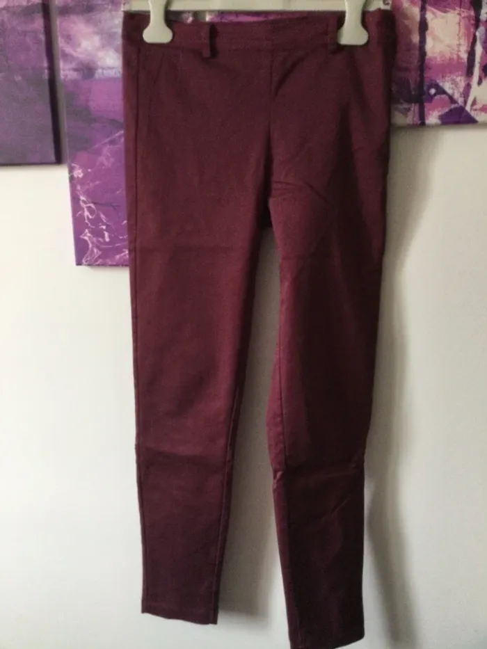 Pantalon prune skinny T38 - photo numéro 6