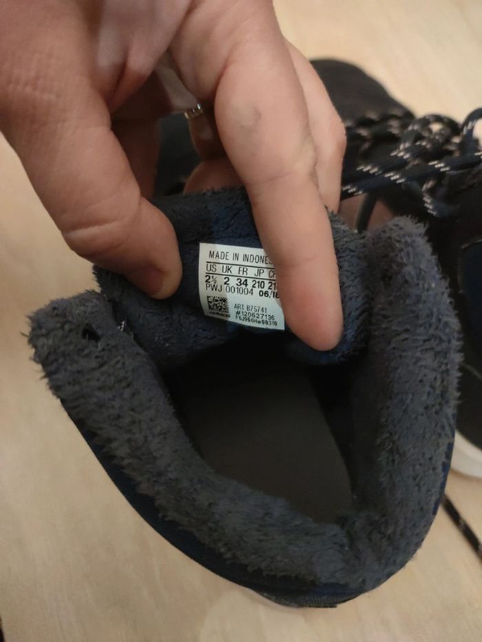 Baskets adidas haute fourré 34 - photo numéro 4