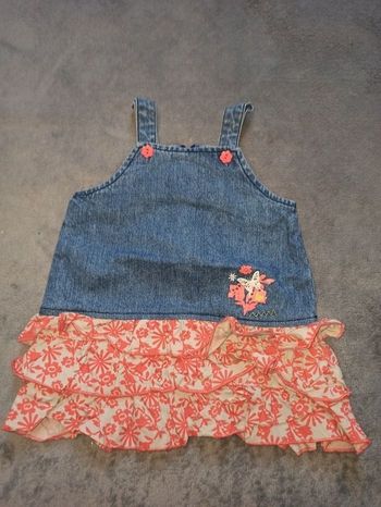 Robe 12 mois " fleurs 🌷 et papillon 🦋"