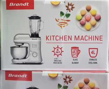 Robot Pâtissier Multifonction BRANDT KM650BS.