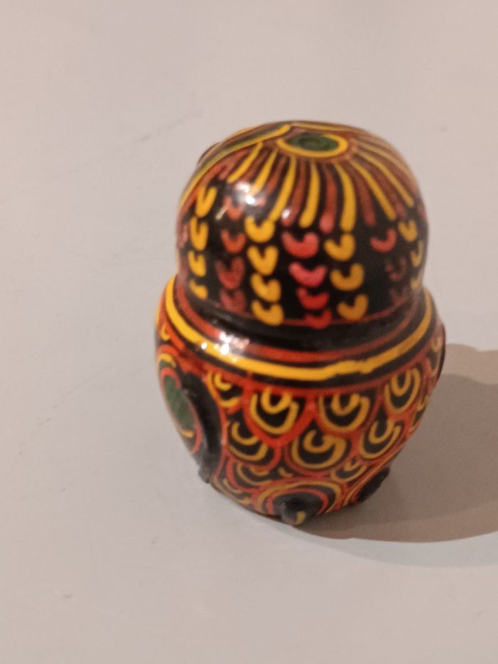 Boîte bois laqué chouette - photo numéro 8