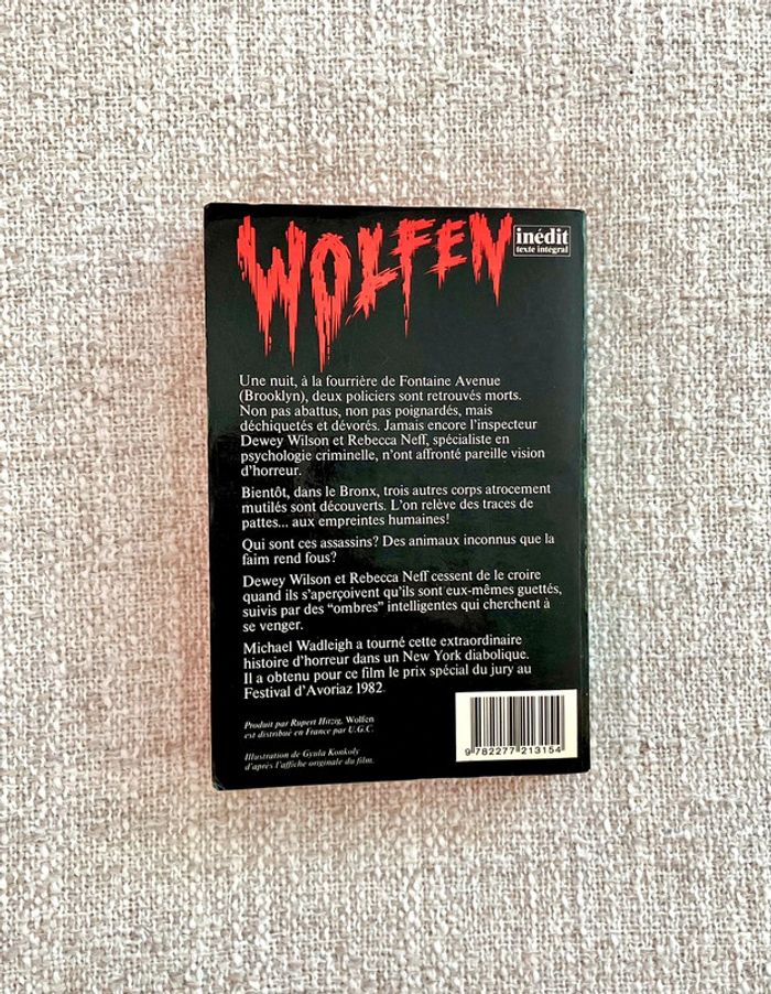 Wolfen : Dieu ou diable Poche de Whitley Strieber – J’ai Lu – Edition illustrée - photo numéro 2
