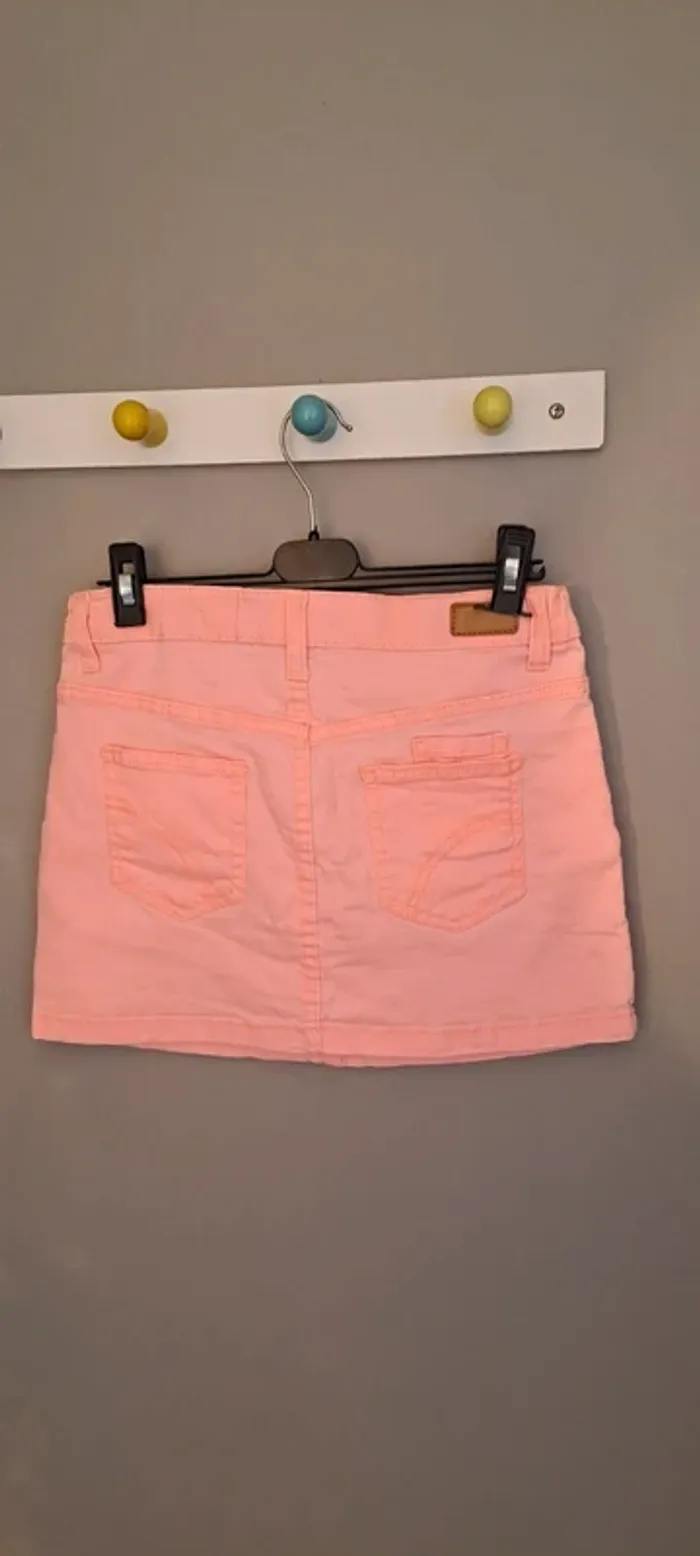 Jupe courte orangée - Marque Vitamine - Taille 12 ans - Très bon état. - photo numéro 9