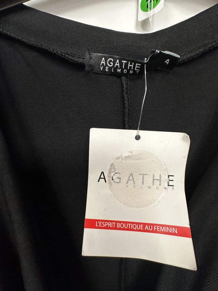 Robe noire asymétrique Agathe Velmont - photo numéro 3