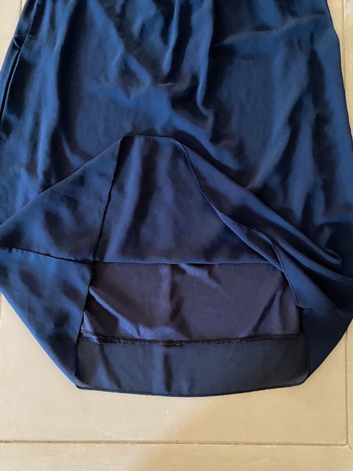 Robe été Made in France fluide marine dorée avec col tressé taille S / M - photo numéro 13