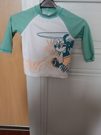 Haut de maillot de bain Disney blanc et multicolore