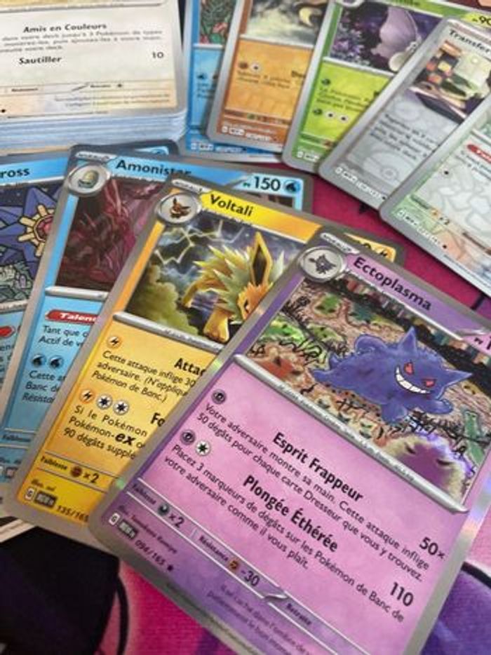 Lot de 45 cartes Pokémon série 151 sans double - photo numéro 4