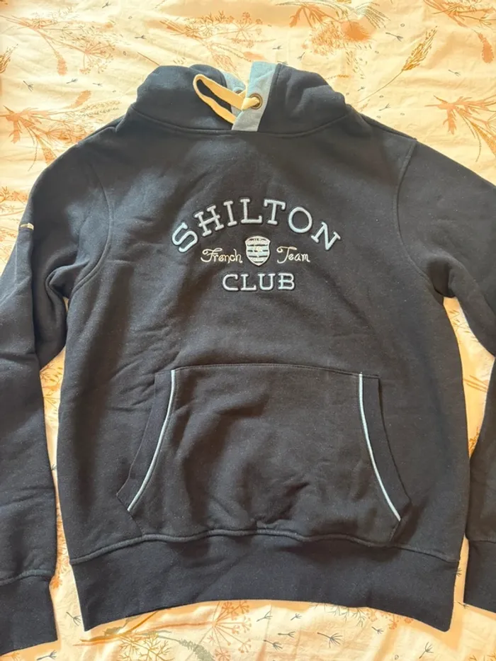 Sweat à capuche Shilton Club homme bleu marine - photo numéro 2