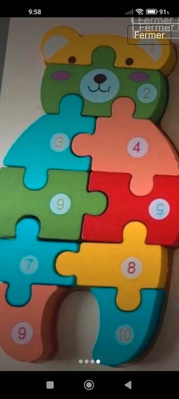 Puzzle bois Montessori