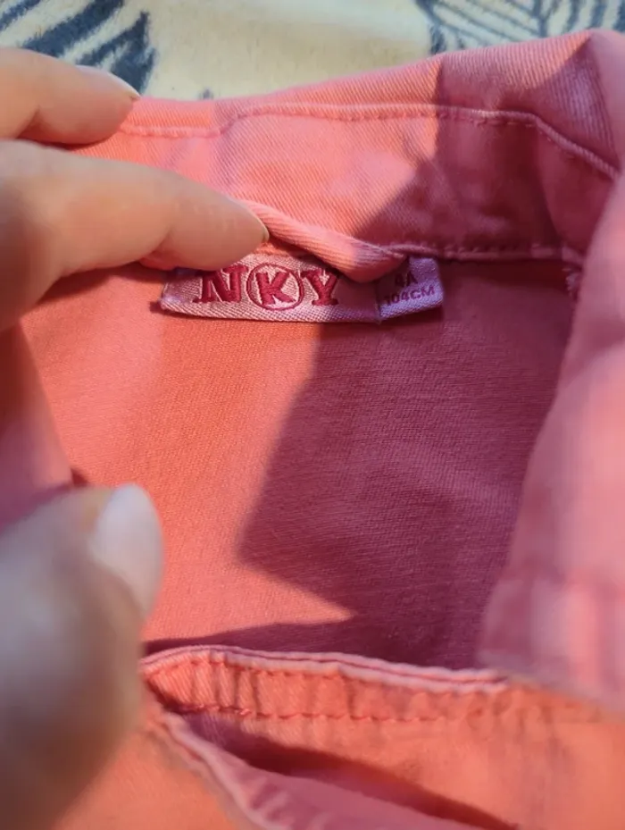Veste en jean rose - photo numéro 5