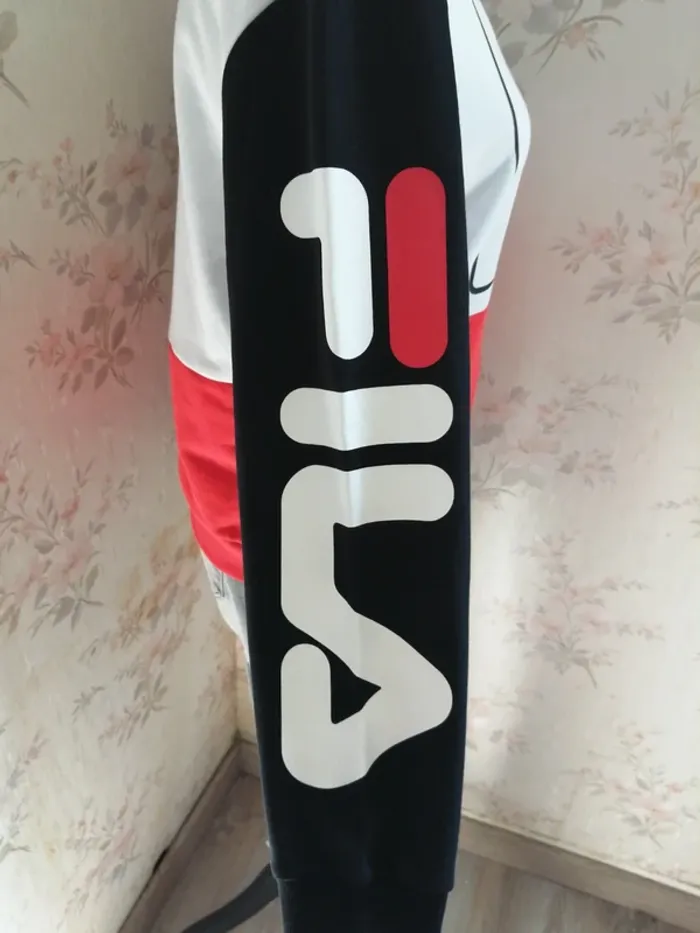 Sweat tricolor mixte avec logo sur les manches authentique / fila / (S) - photo numéro 6