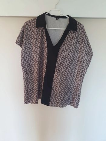 Chemisier marron noir