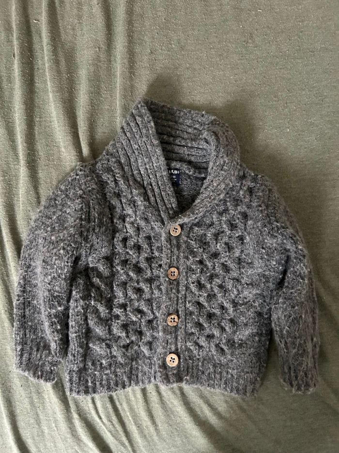 Gillet gris 12 mois